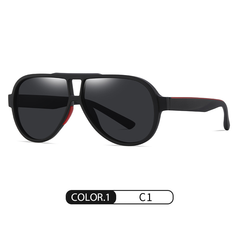 Gafas de sol de venta caliente de comercio exterior transfronterizo S11110 Tendencia de la moda europea y americana Gafas de sol polarizadas de tiro callejero TR Gafas de sol pintadas