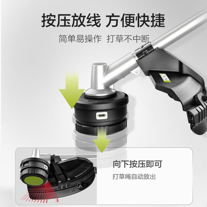 2 * 20V cortadora de césped eléctrica sin escobillas WD184 cortadora de césped herramientas eléctricas WD184.9