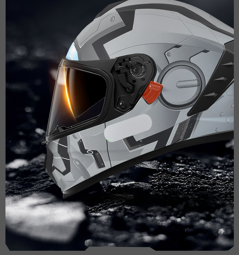 Suitable for 3C Certified Electric Cruise Motorcycle Safety Helmets for Men and Women, Universal Motorcycle Summer Bluetooth Earphones for All Seasons