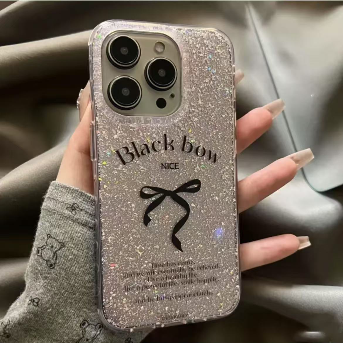 Polvo de brillo IMD transfronterizo para estuche para teléfono móvil iphone15 Apple 15/14pro Japón y Corea 13/12 femenino 11