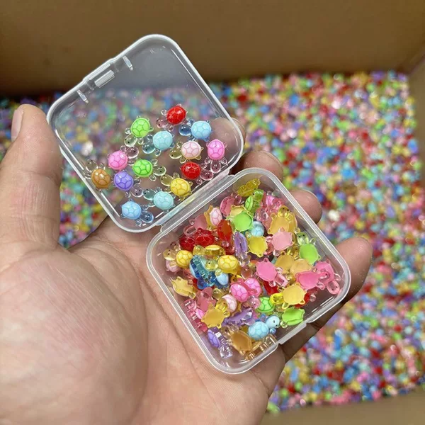 Explosive Ice small size Small Turtle Nail Jewelry Mini Turtle Wear Armor Decoration DIY Handmade Jewelry Accessories