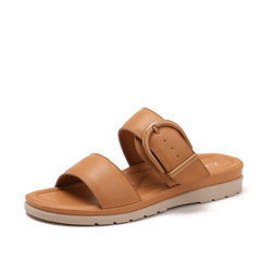 坡跟拖鞋夏外穿2025年新款夏季跨境平底涼鞋女士軟底防滑沙灘涼拖