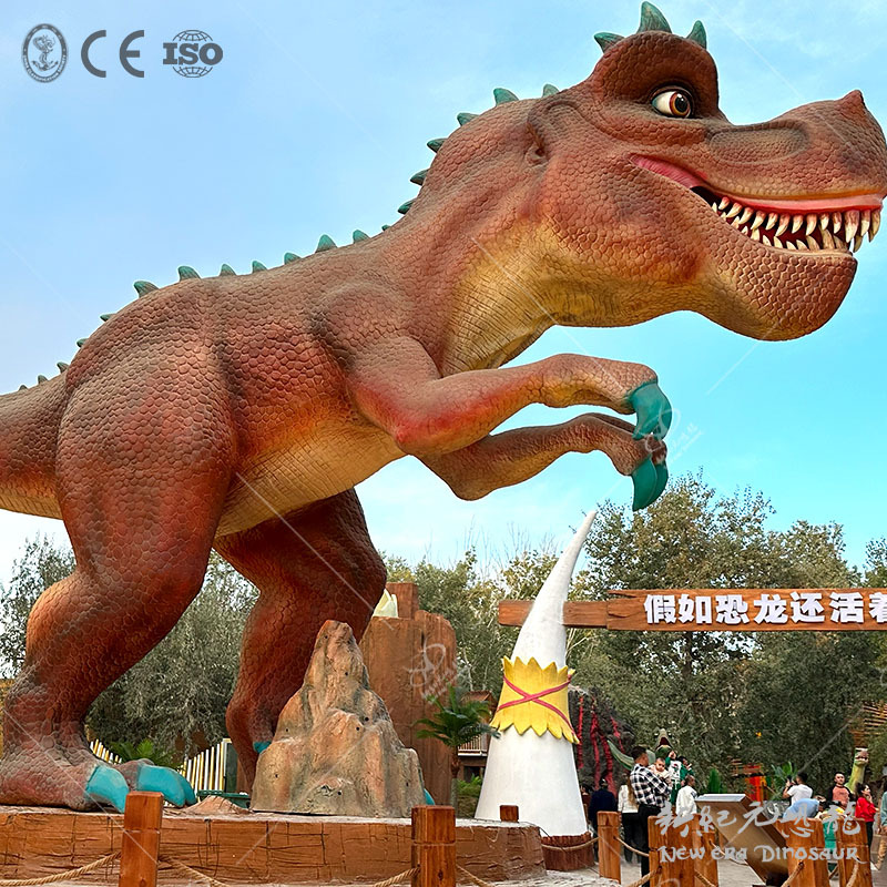 Simulación de animales gran dinosaurio simulación de silicona dinosaurio escultura paisaje dinosaurio exhibición personalizada