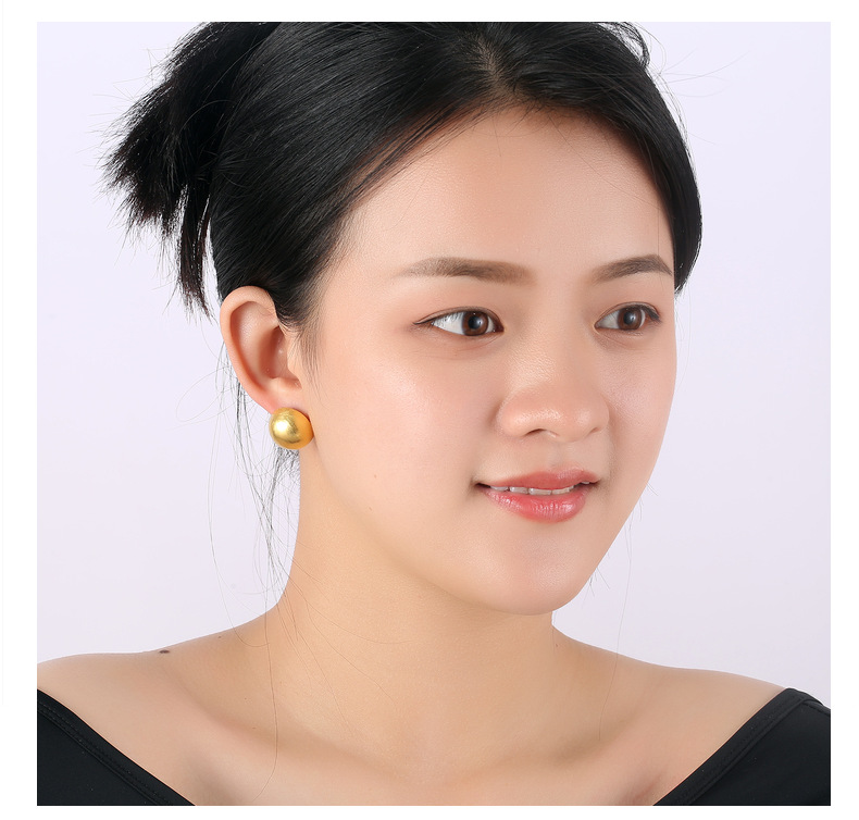 1 Pair Fashion Geometric Copper Plating Ear Studs display picture 5