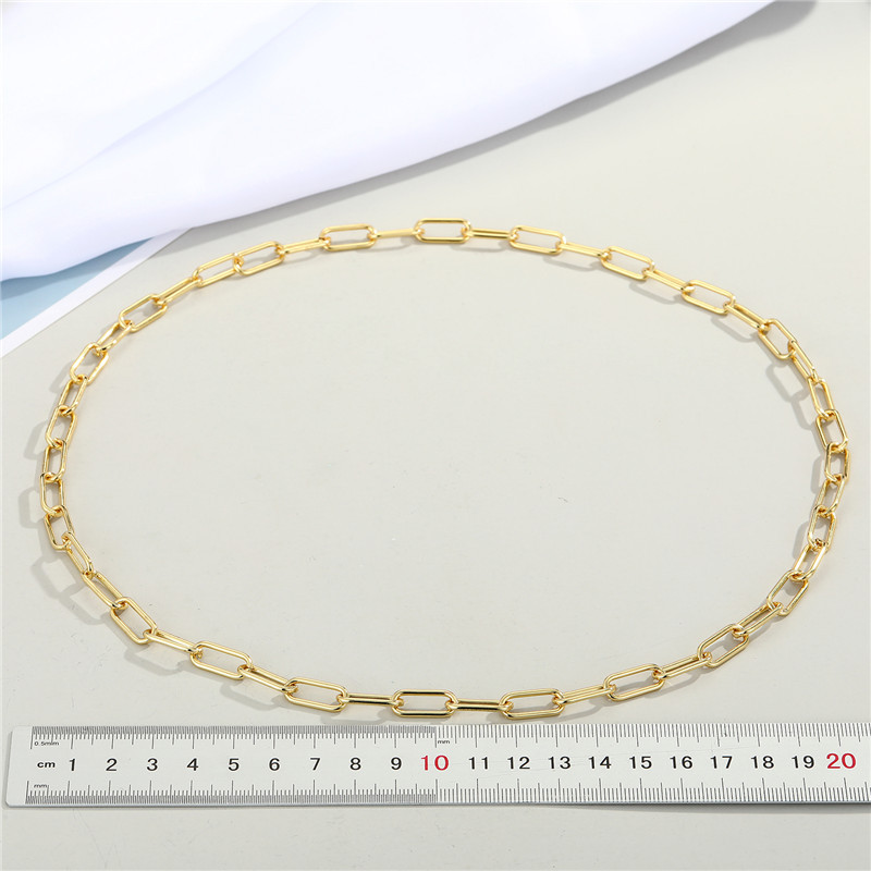 European crossborder exaggerated punk personality alloy thick chain necklace naked chain clavicle chain chokerpicture3