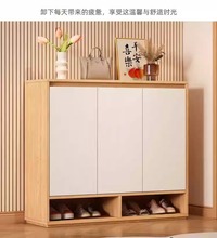 实木门口鞋柜新中式入户门鞋柜家用经济玄关换鞋凳新款门厅柜