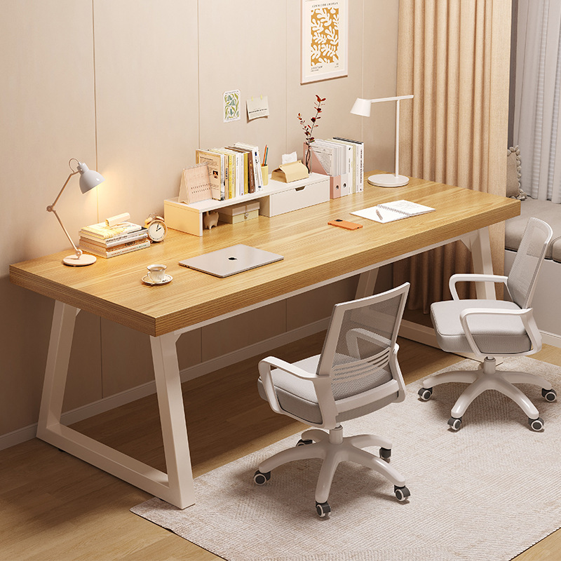 Escritorio de la computadora escritorio oficina en casa Escritorio de jefe simple moderno simple estudiante aprendizaje escritorio madera maciza