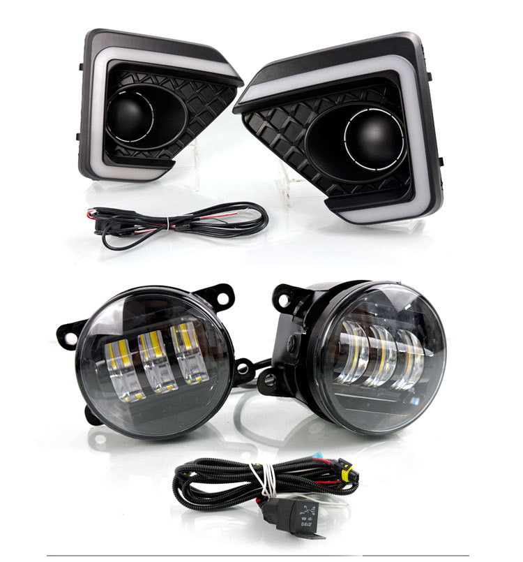 Suitable for 23-26 Models of Great Wall Poer, Commercial Poer-Specific Front Fog Lights Modified to Led Daytime Running Lights