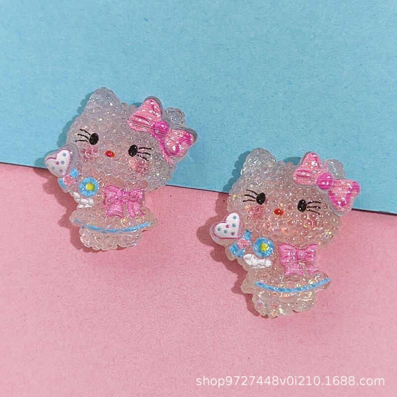 半透明のリボン樹脂アクセサリークリーム接着剤携帯電話ケース子供のリングヘアアクセサリークリエイティブ diy 手作り diy アクセサリー|undefined