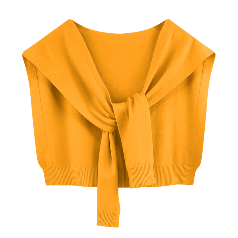 Sopa de color sólido para mujeres 2025, nueva primavera y otoño a rayas de punto pequeño chal delgado con suéter camisa bufandas