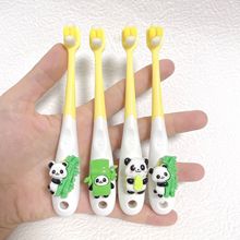 2-6岁卡通熊猫儿童牙刷宝宝万根毛牙刷软毛婴童厂家批发DIY牙刷