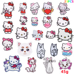 Junle Cat Ironing Repair Patch DIY Handmade Cute Cartoon Children's Fun Clothes Decoration Applique KT
