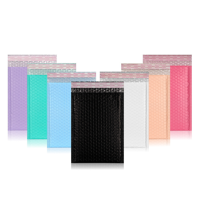 Bolso de burbuja al por mayor de película coextruida negra engrosada bolso de burbuja a prueba de golpes bolso de sobre de burbuja mate bolso expreso bolsa de embalaje