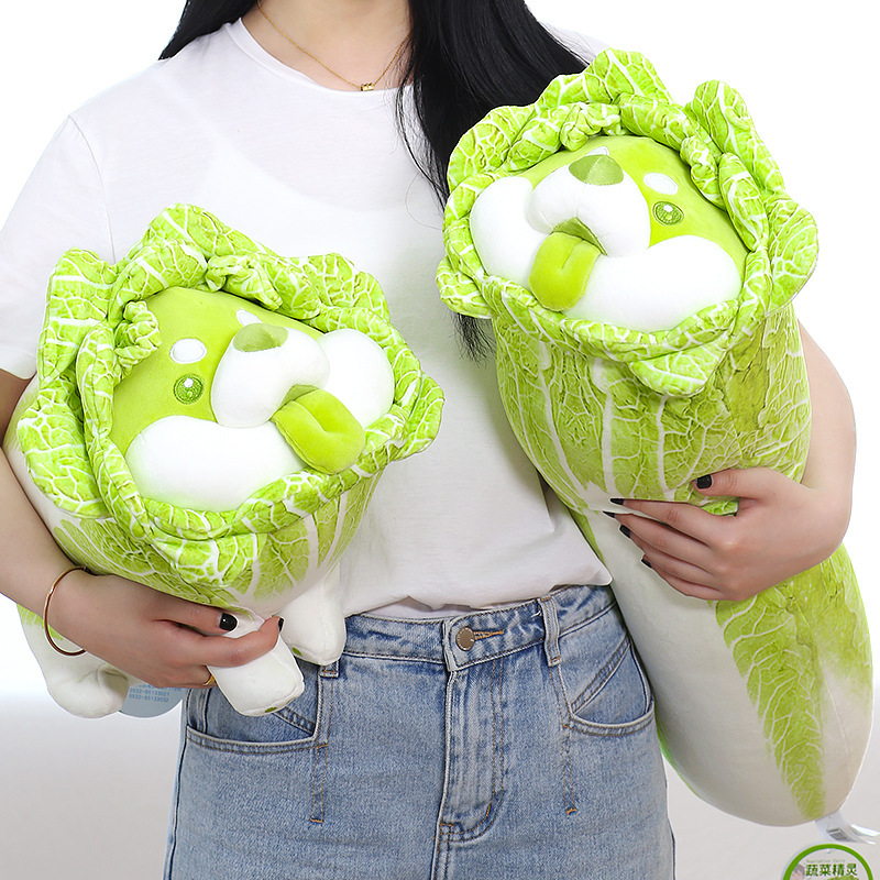 賽特蔬菜白菜狗毛絨公仔丑萌菜狗玩偶女生生日布娃娃小狗抱枕