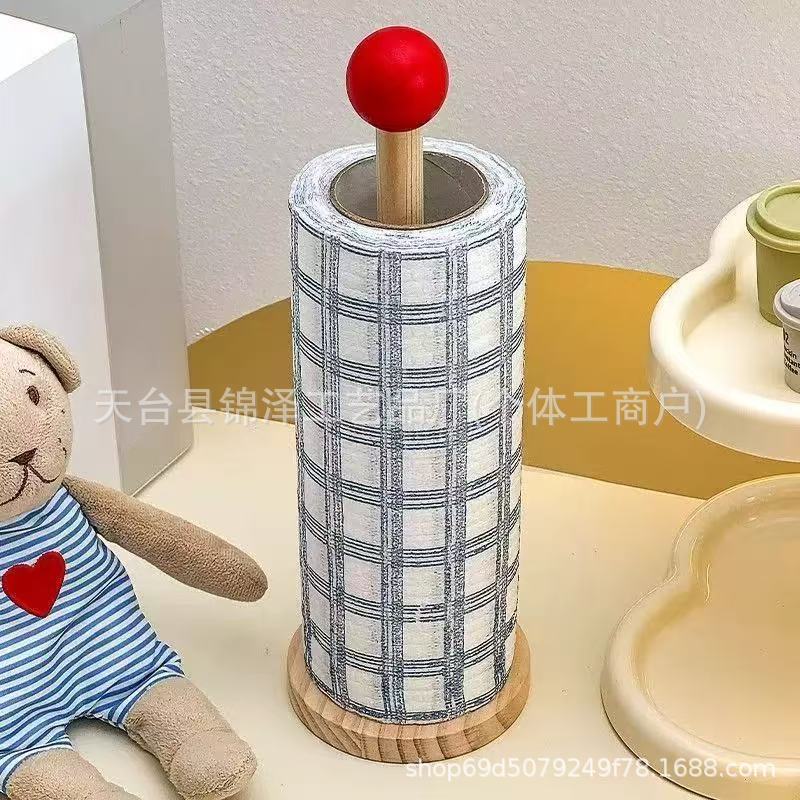 Venta directa de fábrica, anillo para el cabello del intestino grueso, cuerda de la cabeza de almacenamiento, banda de goma, clip de tiburón, estante de accesorios para el cabello de flores, estante de exhibición de madera maciza