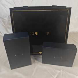 金版格拉夫饰品包装盒横版项链戒对戒包装盒幻影蝴蝶包装盒