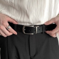男士皮带针扣TPU灌胶腰带商务休闲青年高级感高品质腰带