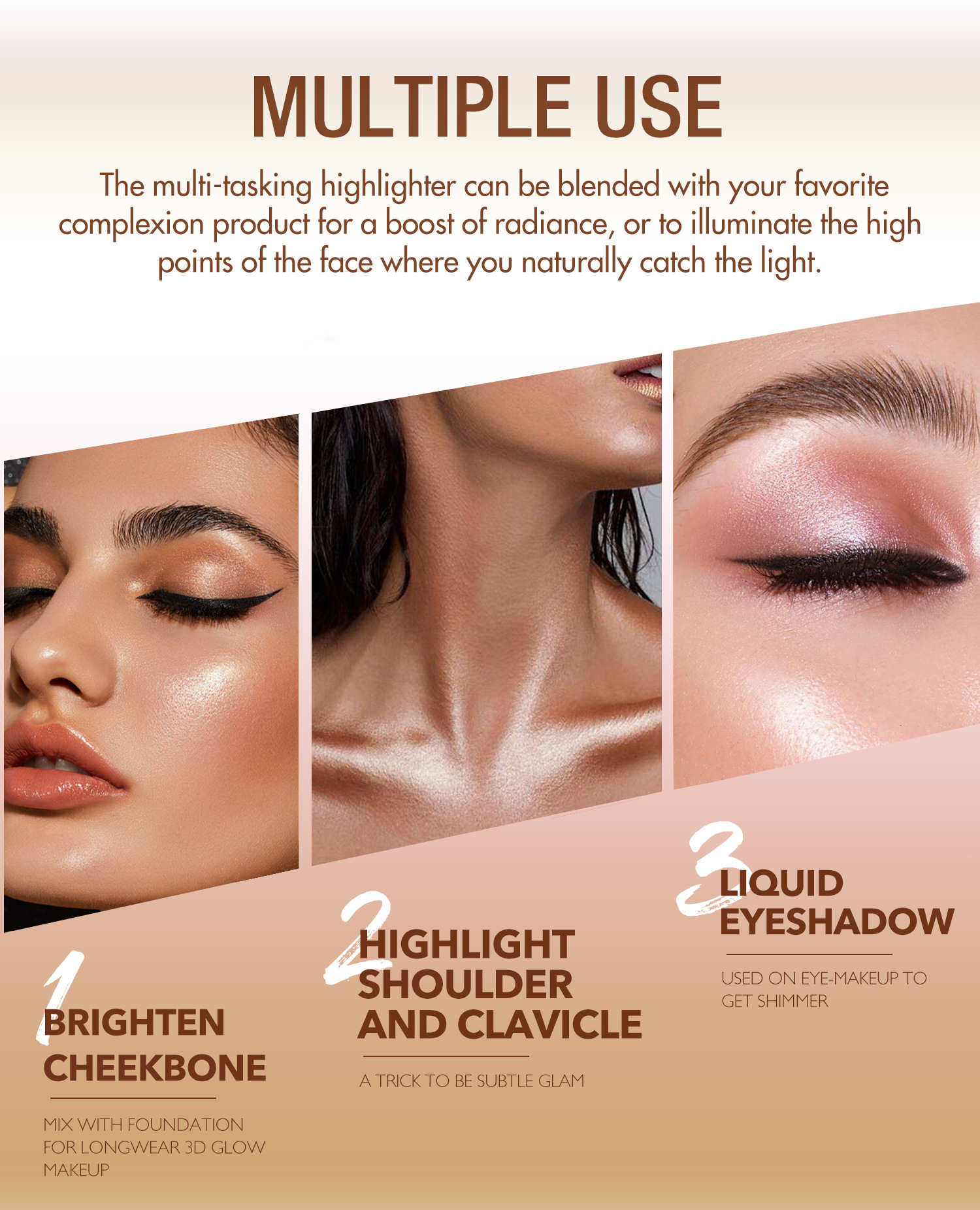 handaiyan Highlighter Contouring Liquid, Han Daiyan Facial Shadow Pearl Brightening Liquid, Cross-border Eyeshadow Liquid from Europe and America Item Picture