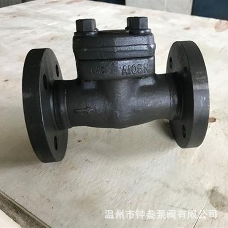 H41W-1500LB 美标锻钢法兰升降式止回阀 H41W 油库高压止回阀