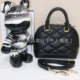 跨境经典款贝壳包正宗广州货真皮黄皮单肩女包斜挎手提包高品质女