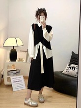 大码女装胖新款设计感衬衫马半身裙裙套装秋休闲显瘦三件套