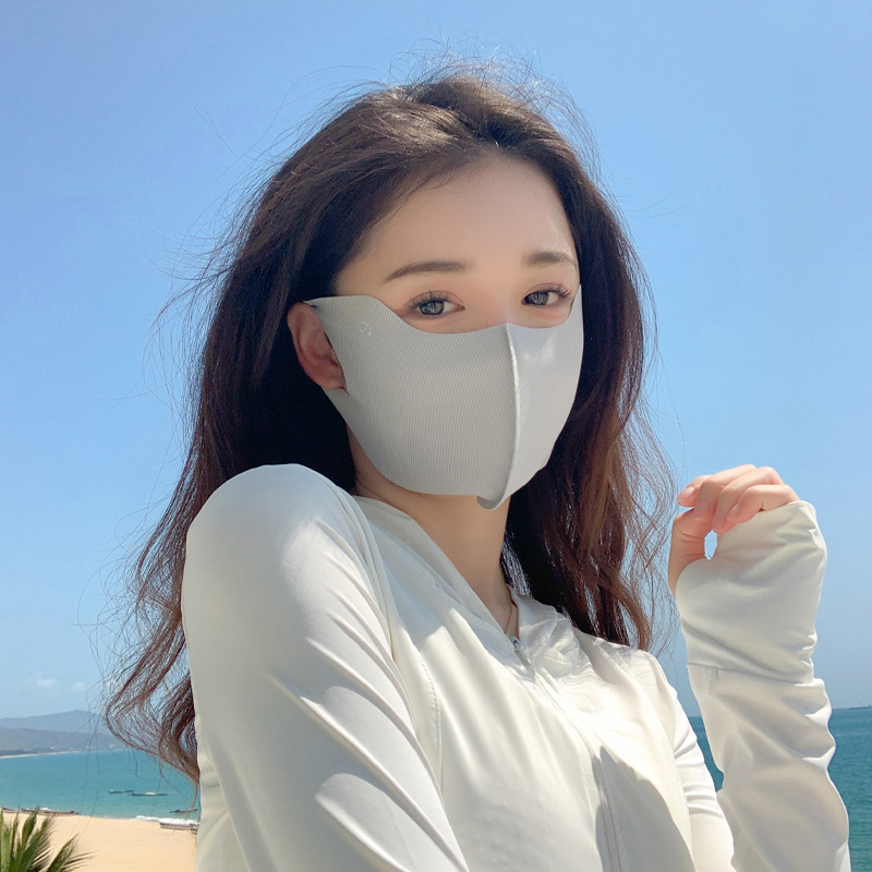 2024 New UV Sunscreen Women's Hyaluronic Acid Sunshade Riding Windproof Mask UV Protection