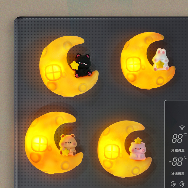 Xiangyue small lamp refrigerator magnets set of four