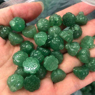 Pendant Lotus Carving Pendant Aventurine Lotus Pendant Small Pendant DIY Accessories Hanging Lotus Pendant