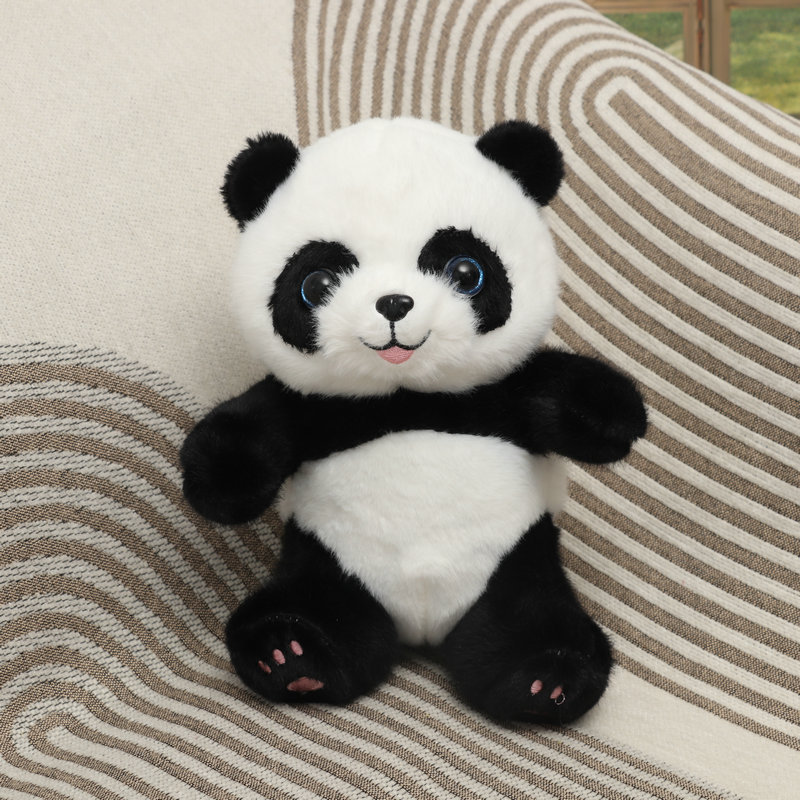 Bonito panda muñeca juguete de peluche simulación tesoro nacional panda gigante muñeca de tela regalo para niños 8 pulgadas muñeca agarra