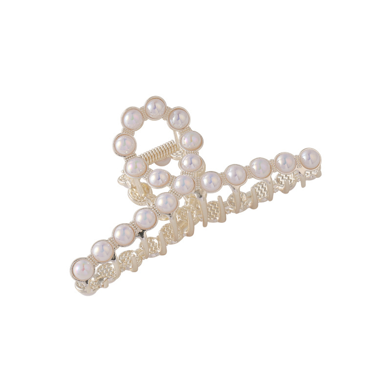 Fashion Mermaid Colorful Shell White Pearl Cross Barrettes Hair Accessories display picture 6