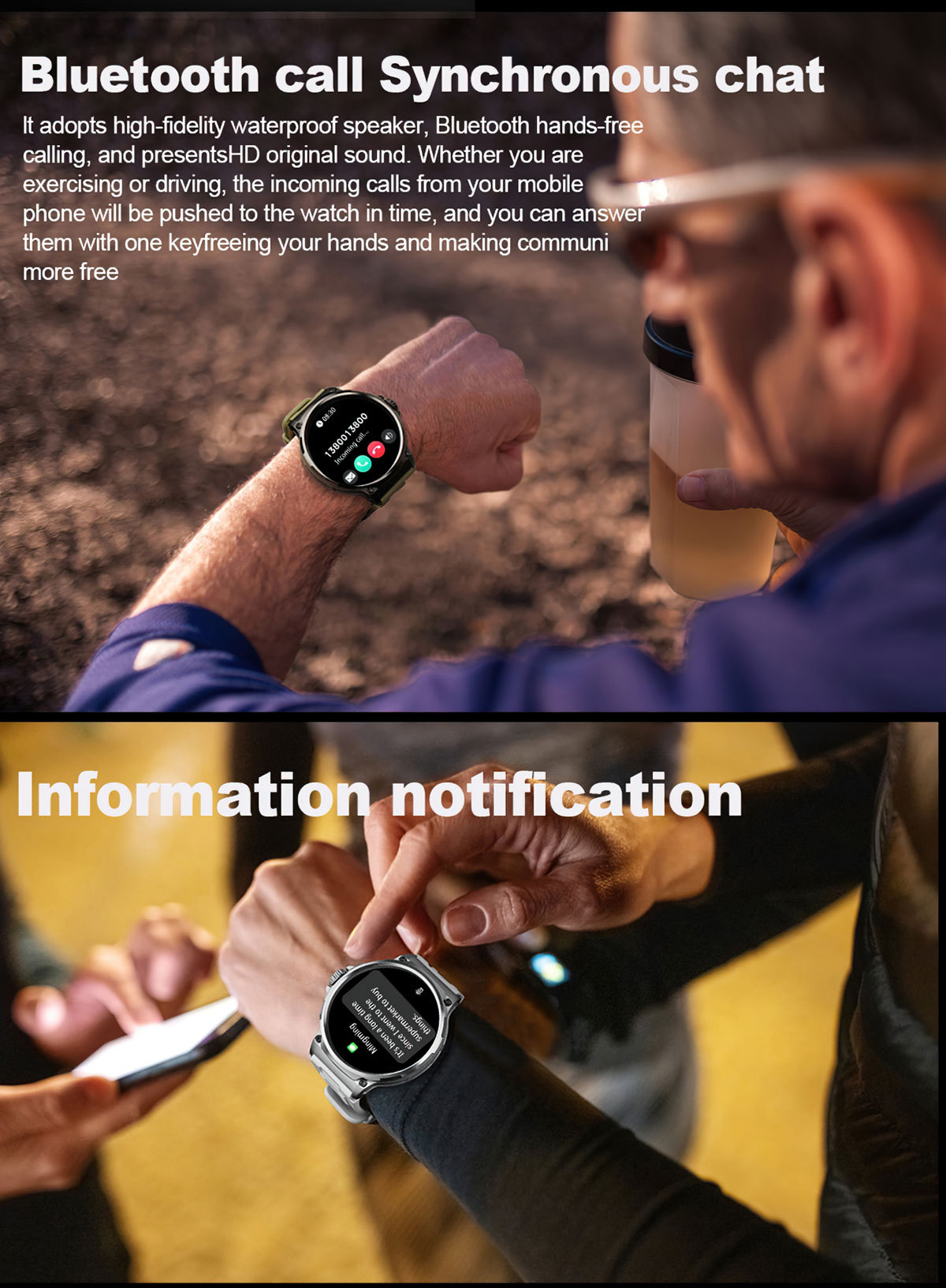 V69 Watch Bracelet Bluetooth Call Heart Rate Pressure Blood Oxygen Multi-Sport Reminder DaFit Smart Health Monitoring_voghion.com