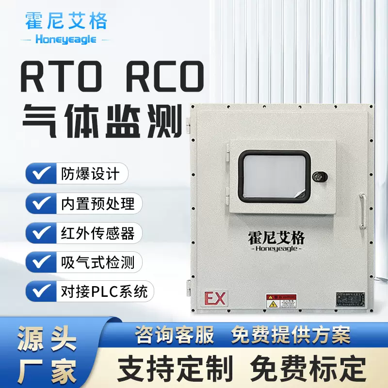 RTO可燃气体LEL浓度在线监测仪泵吸式管道有机废气RCO检测仪红外