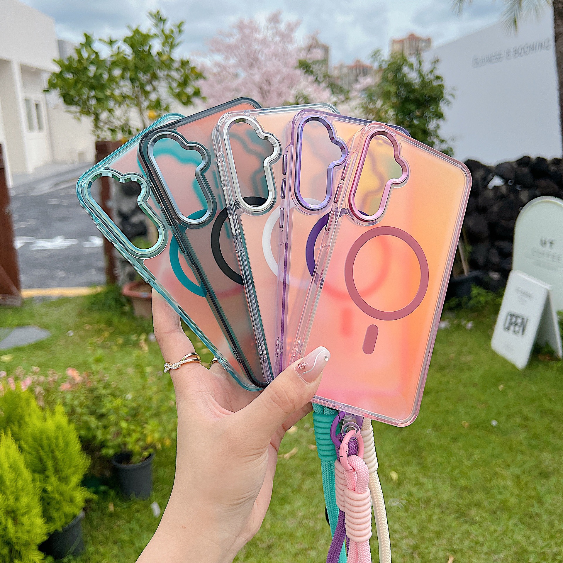 Bright Shadow Chameleon Magnetic Case Compatible with Samsung S26Ulart/S25Fe/A56 Phone Case, Colorful A55 A06 Full Coverage