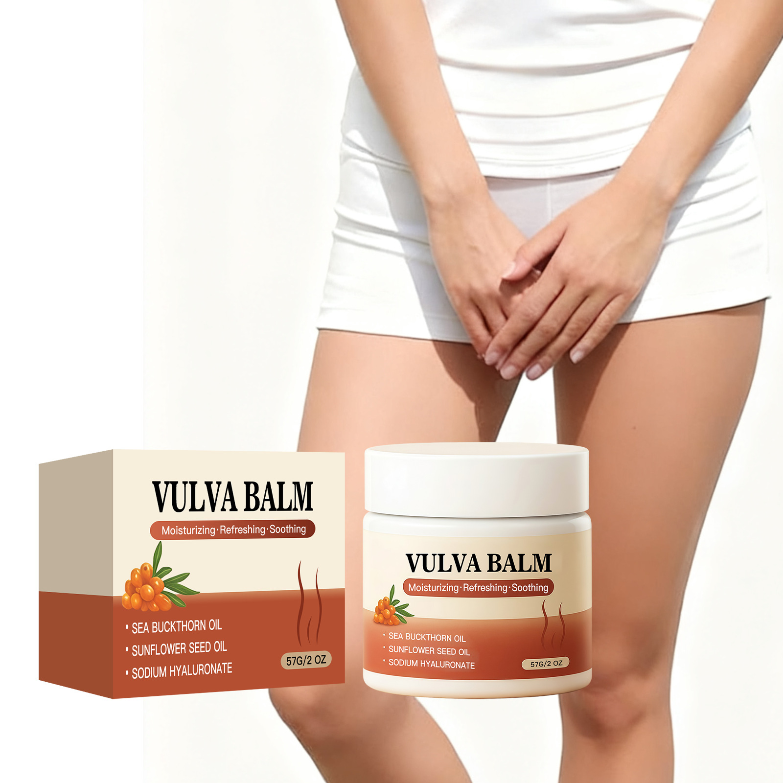 Women's Skin Care Ointment Gentle Care for Women's Body Skin, Smooth and Radiant Moisturizing Ointment