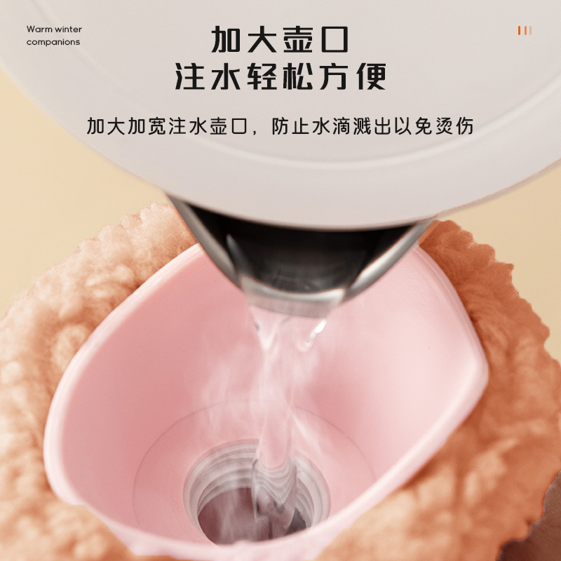 Bolso de agua caliente Le Xueer con riego, gran funda de tela de felpa divertida, calentador de manos con inyección de agua, bolsa de agua caliente para el vientre al por mayor