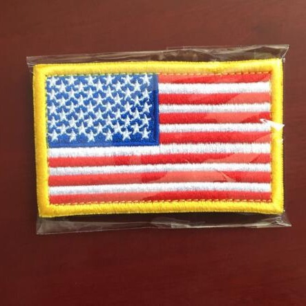 [Oferta especial] en stock suministro Midea pegatinas nacionales bandera bordado Velcro hombro izquierdo pegatinas de tela mochila pegatinas Accesorios