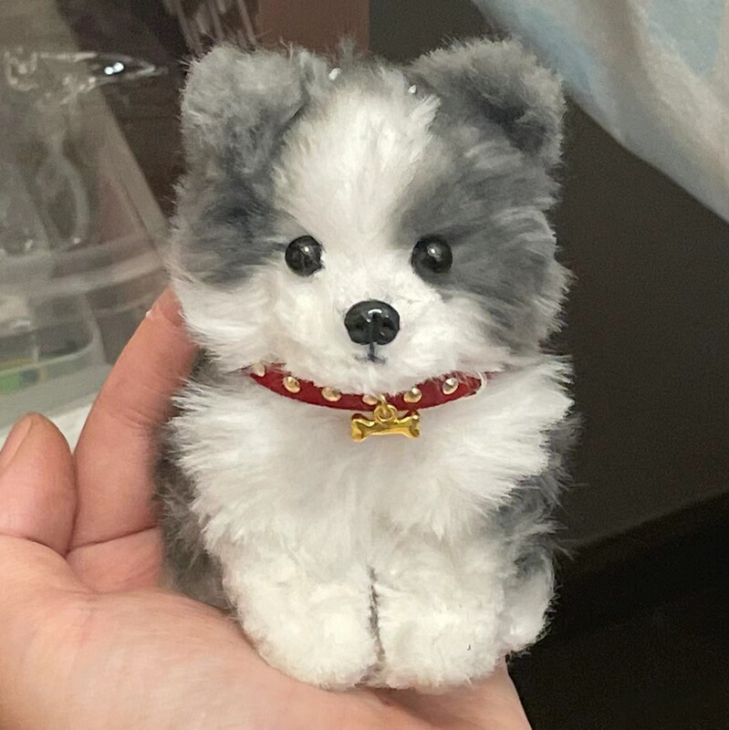 Shirui encrypted rabbit fur twist stick puppy handmade diy material bag simulation finished birthday gift for girlfriend