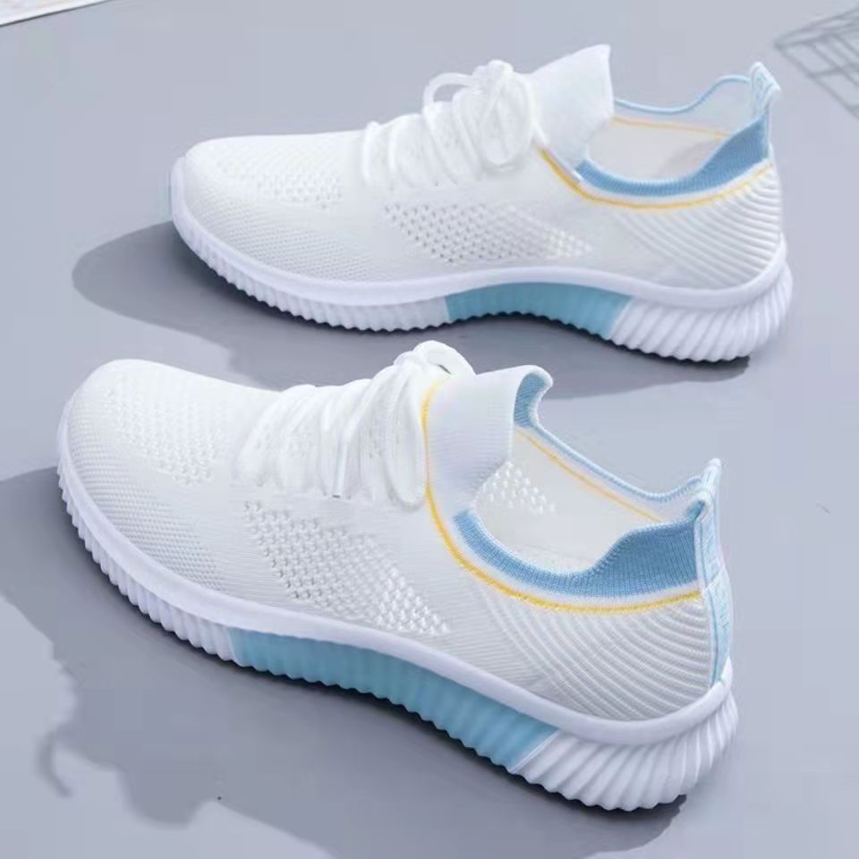 Zapatos deportivos de mujer 2023 nuevos zapatos de red de otoño respirables zapatos casuales blancos casuales zapatos casuales zapatos para correr