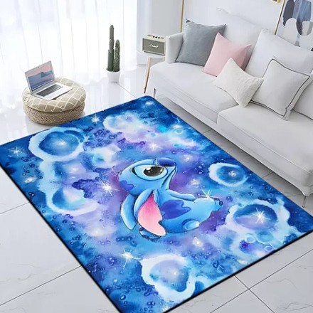 Puntada de dibujos animados sala de estar alfombra hogar sofá mesa de café piso alfombra gran área linda chica corazón Bahía ventana estera en stock