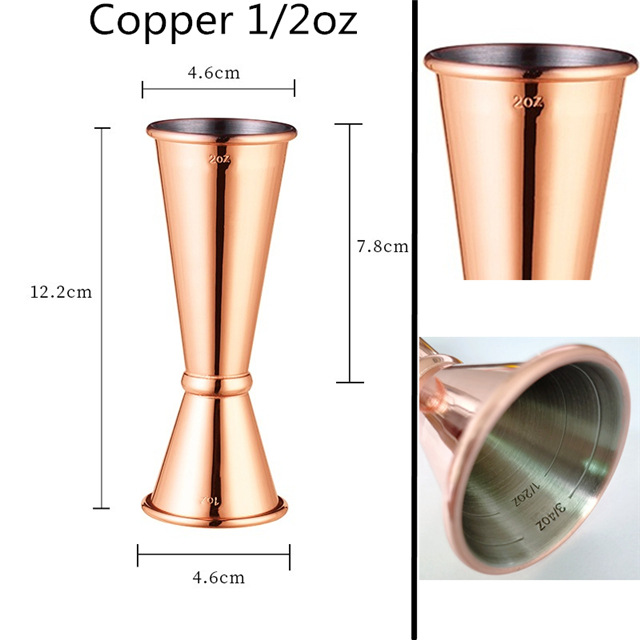 Dispositivo de medición de vino indio taza de onza cóctel taza de medición de doble cabeza 30/60 barman taza de Oz especial Jigger