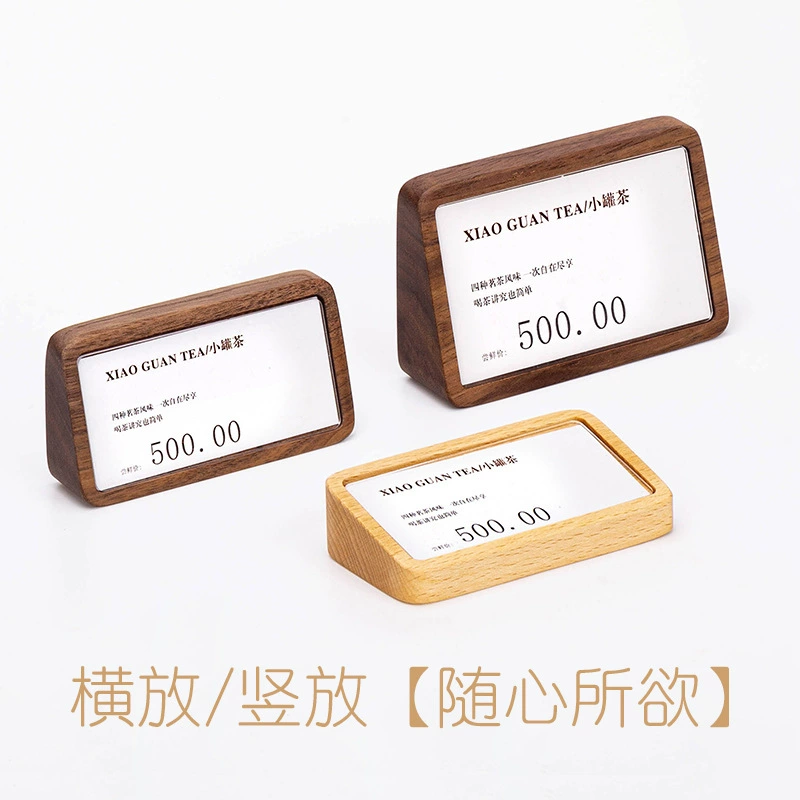 Параметры продукта ценник ценник продукта акриловый настольный знак описание этикетка знак из цельного дерева оптовая продажа