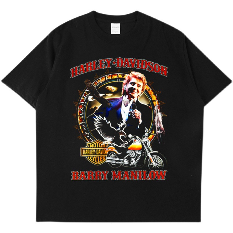 美国创作歌手巴瑞·曼尼洛 Barry Manilow人物设计T恤男女同款ins