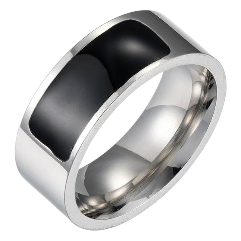 Pulsera de suministro transfronterizo nuevo acero de titanio NFC anillo inteligente equipo portátil inteligente joyería al por mayor