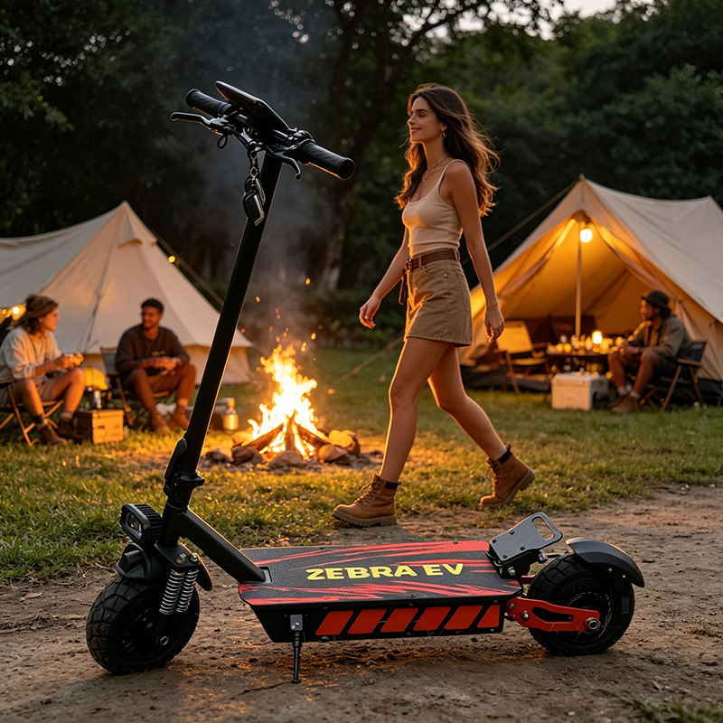 New Dual-Drive Folding Off-Road 10inch High-Power Small Electric Scooter for Adults, Youth, and College Students