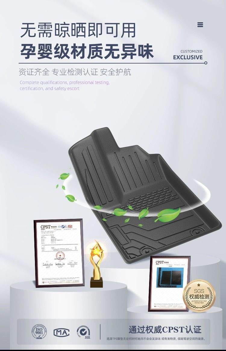 Suitable for Toyota Willanda Foot Mat 23 TPE Car Foot Mat Thickened Five-seat 2023 Floor Mat Foot Mat Car
