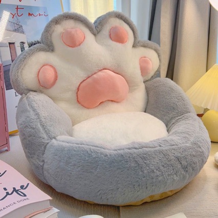 Garras de gato perezoso pequeño sofá decoración del dormitorio de tatami mujer silla individual ventana flotante humana cojín de dibujos animados