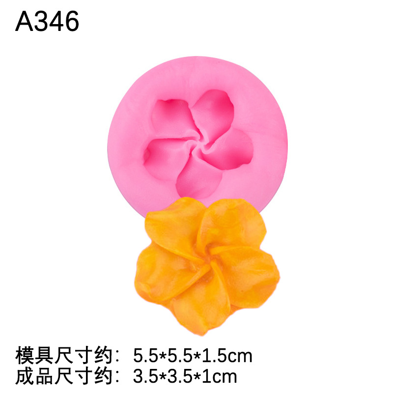 Planta flor molde de silicona epoxi arcilla cerámica suave decoración Fondant chocolate accesorios para hornear