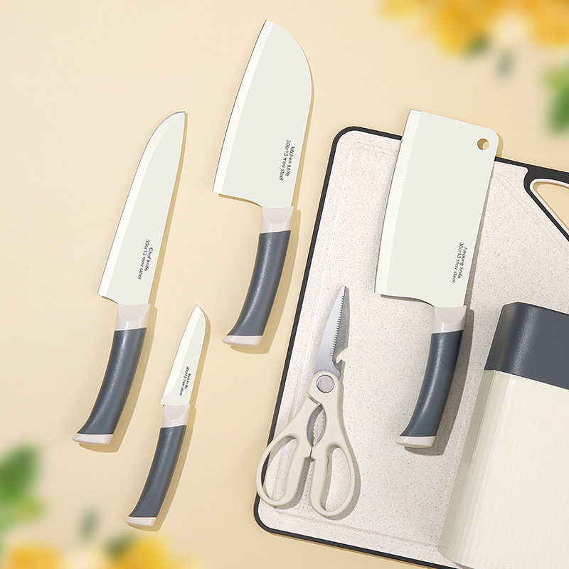 Cuchillo de cocina doméstico de acero inoxidable cuchillo de cocina cuchillo de cocina cuchillo de frutas cuchillo de huesos seis piezas