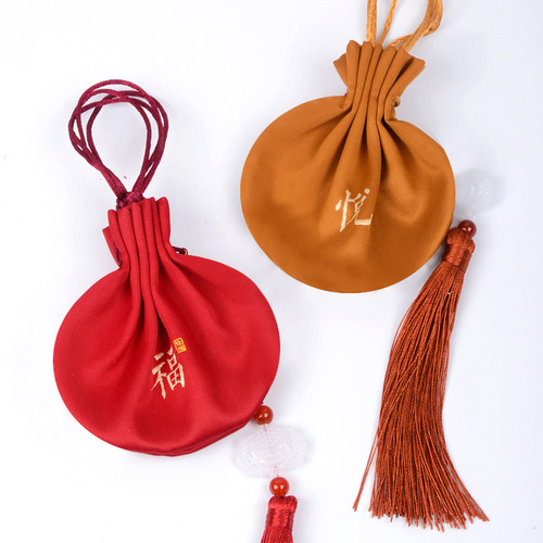 Ancient style blessing sachet car pendant storage bag Hanfu accessories sachet empty bag portable ancient style Hanfu purse