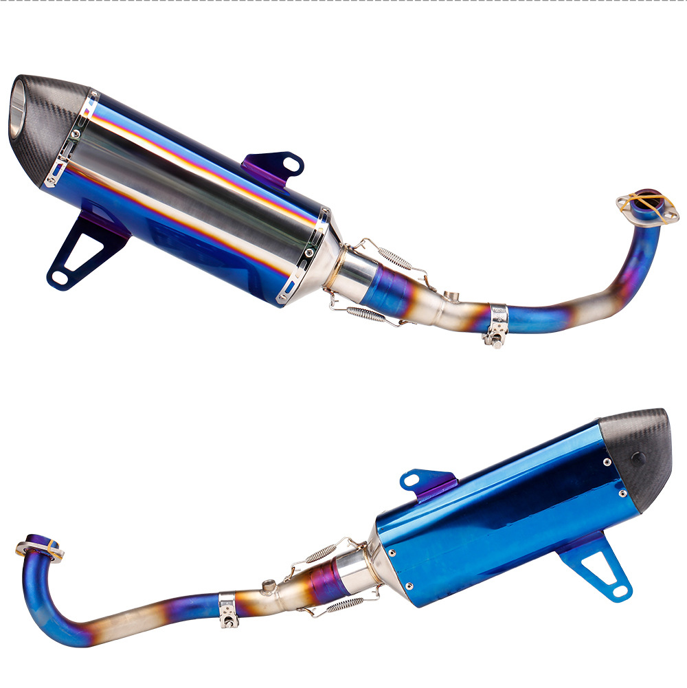 Suitable for Motorcycle Scooters Xmax300 Full-Length Exhaust Pipe Stainless Steel Front Section Scorpion Sc Tail Section